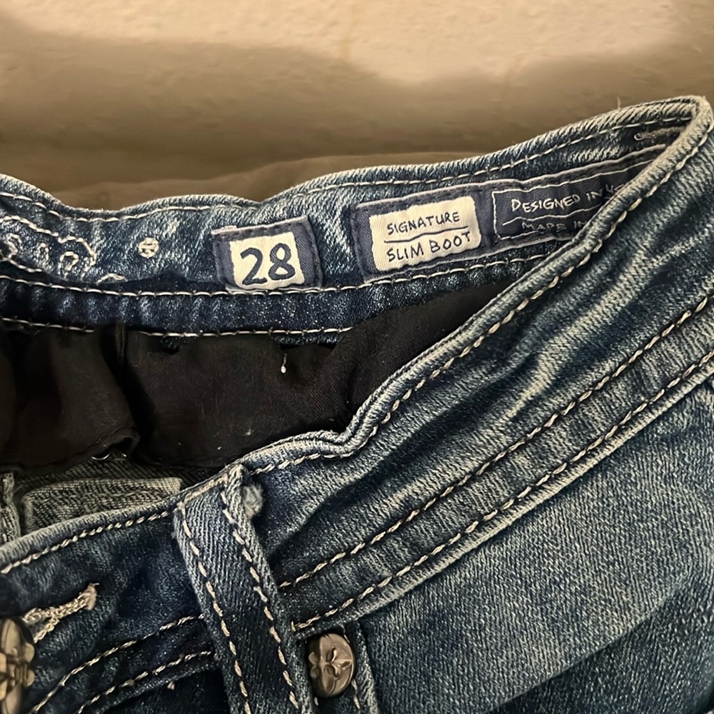 Miss Me Blue Boot Cut Jeans Classic Style